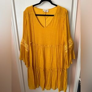 NWT Just Found Yellow dress 3x